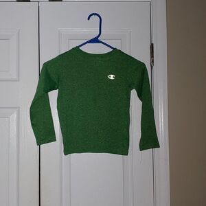 Champion Athletic Green Long Sleeve Dri-fit Tee Kids Shirt  Sz 5T